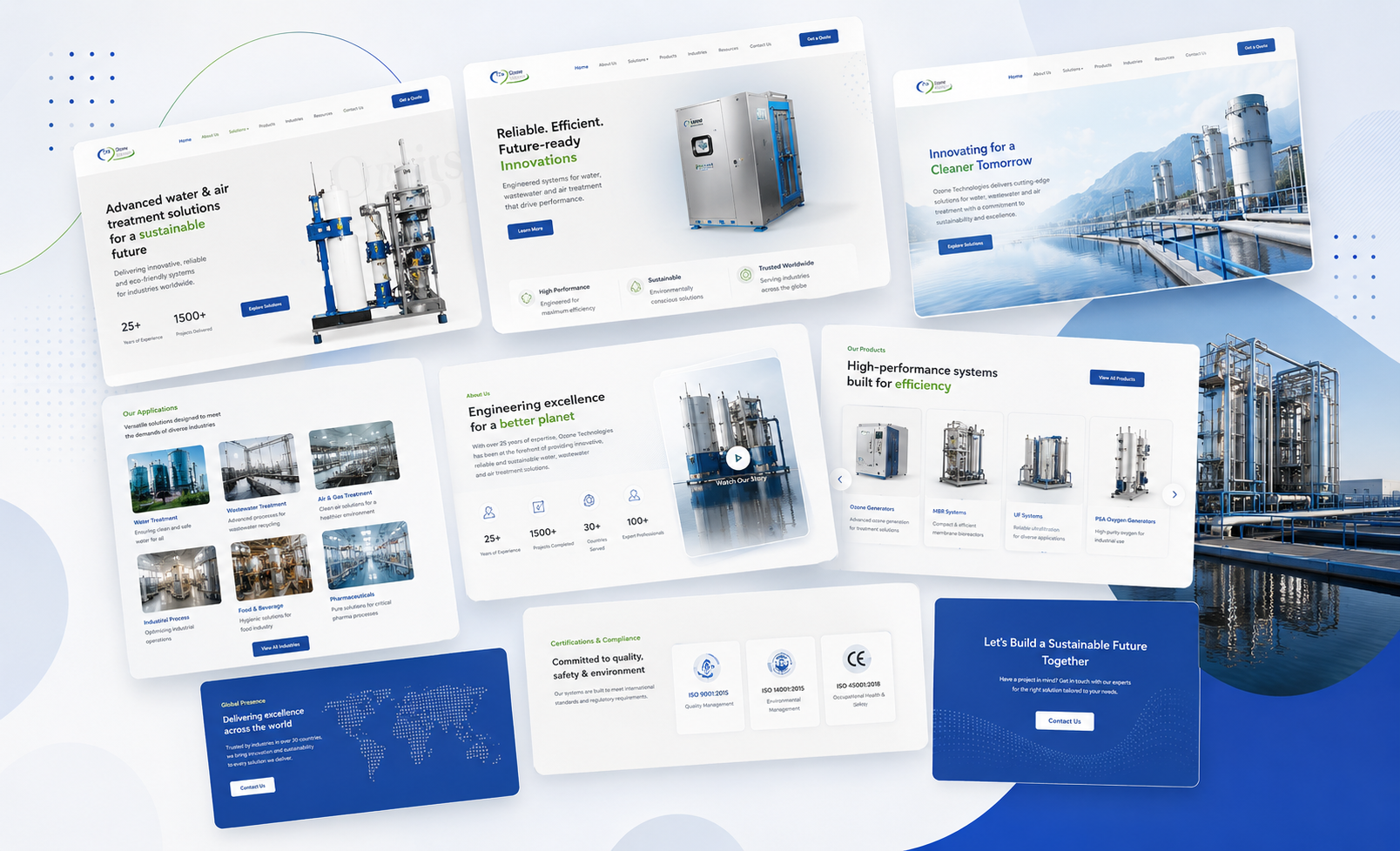 Ozone Engineers corporate website redesign